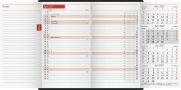 Rido 70-40302907 Taschenkalender TM12 schwarz 1Monat/2Seiten
