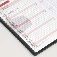 Rido 70-40302907 Taschenkalender TM12 schwarz 1Monat/2Seiten