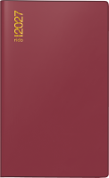 Rido 70-48002297 Taschenkalender 1Woche/2Seiten bordeaux...