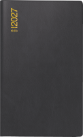 Rido 70-48002907 Taschenkalender 1Woche/2Seiten schwarz 2027