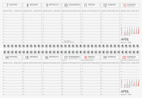 Rido 70-32401027 Tischkalender semana 1Woche/1Seite blau 2