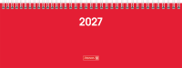Brunnen 10-77261017 Tischkalender quer rot 1Woche/2Seiten...