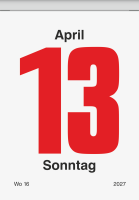 Brunnen 10-70304007 Tages-Abreißkalender Nr.3 65x98mm 