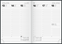 Brunnen 10-79602707 Buchkalender A5 1Woche/2Seiten braun 202