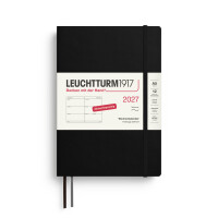 Leuchtturm 400126 Wochenkalender A5 Softcover black 2027