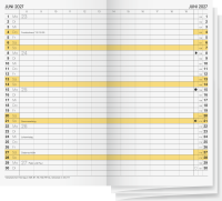 Brunnen 10-74600007 Ersatz-Faltkalender 8,7x15,3cm gelb 2027