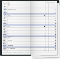 Brunnen 10-74015307 Taschenkalender 8x15cm 1Monat/2Seiten d.