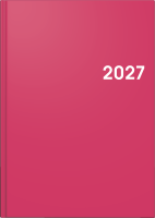 Brunnen 10-79561647 Buchkalender A5 1Tag/1Seite pink 2027