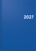 Brunnen 10-79561037 Buchkalender A5 1Tag/1Seite blau 2027