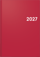 Brunnen 10-79561017 Buchkalender A5 1Tag/1Seite rot 2027