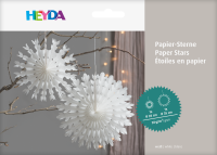Heyda 20-3375707 Papier-Sterne Set wei&szlig; /...