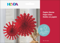 Heyda 20-3375709 Papier-Sterne Set rot/ 2St&uuml;ck
