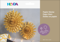 Heyda 20-3375708 Papier-Sterne Set natur/ 2St.