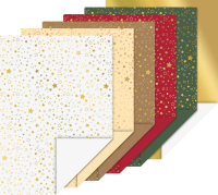 Heyda 20-47132 Motivkarton-Block A4 "Weihnachtssterne&q