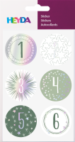 Heyda 20-3780823 Sticker Adventskalenderzahlen rund...