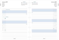 Filofax 27-15210 A5 Monatsplaner Notebook 2027 2