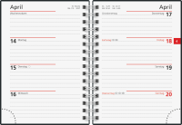 Rido 70-13036807 Taschenkalender A6 Perfect 1Woche/2Seiten g